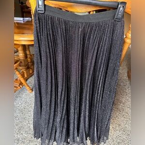 Weekend Max Mara Women's Pleated Shine Skirt (M, Black)